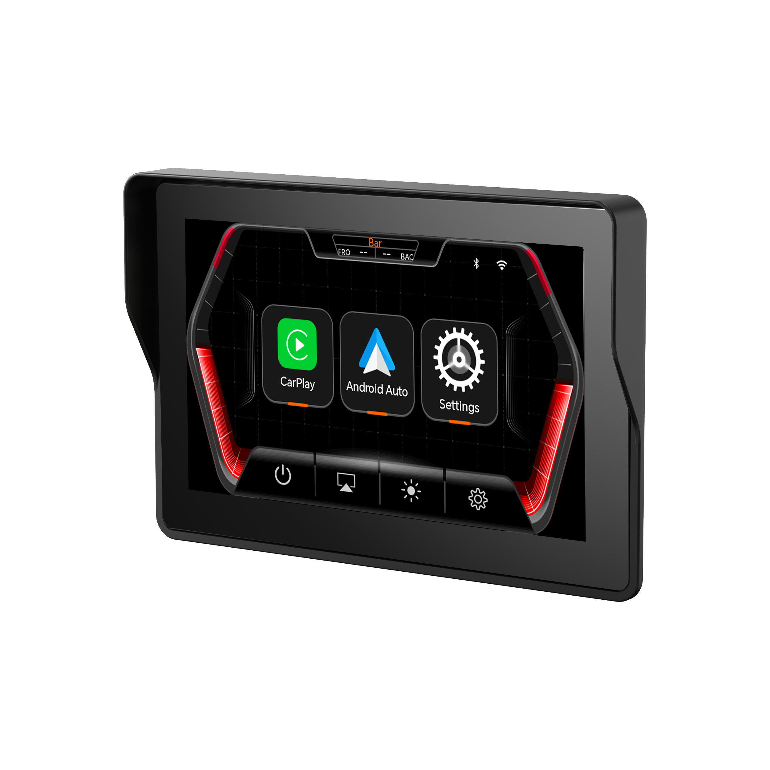 5 Inch Wireless Motorcycle Carplay GPS Navigation System
