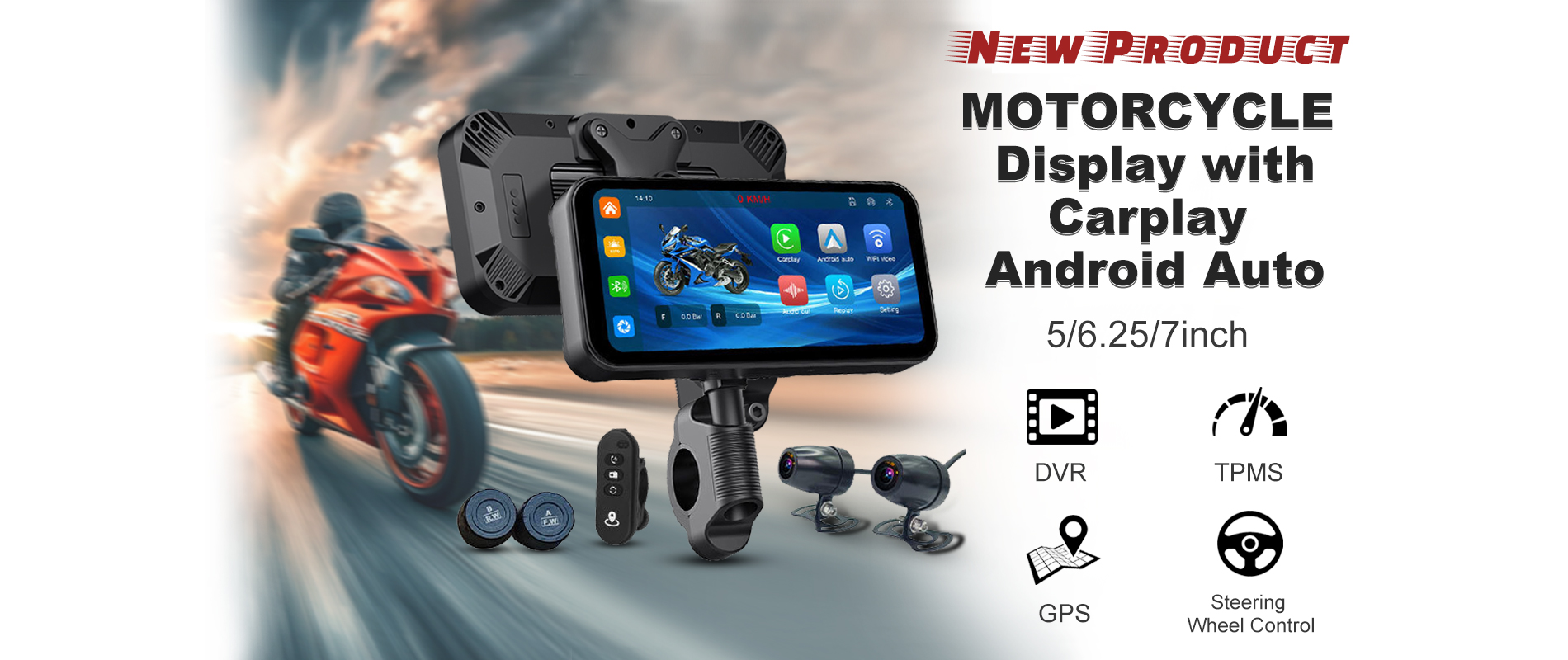 Motorcycle Carplay Screen