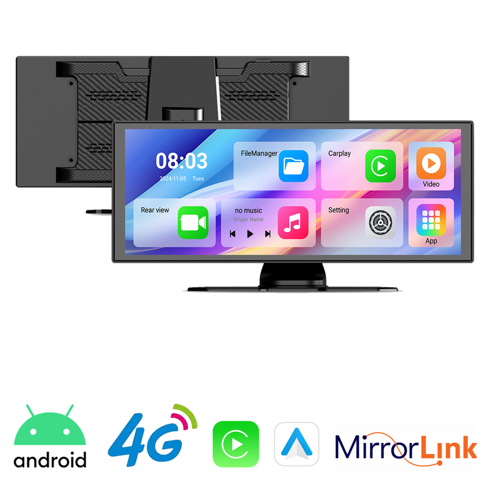 4G LTE Android14 CarPlay Screen IPS Portable